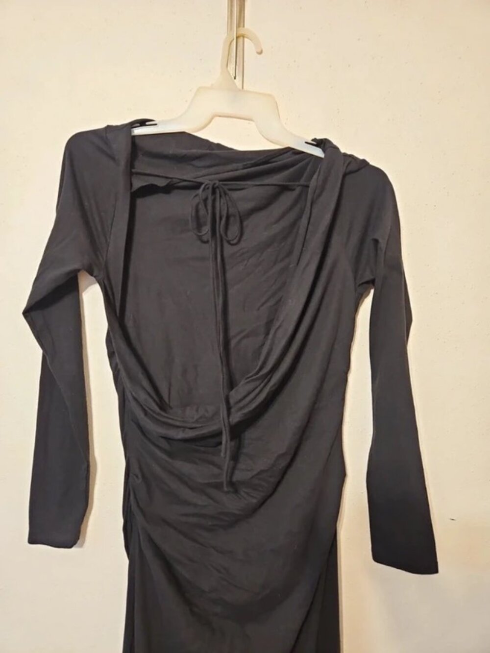 Free People Beach Black Backless Dress